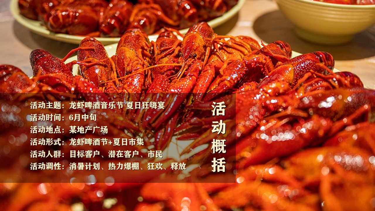 1659360265 0f927bc20e699d3 - 地产项目夏日龙虾啤酒音乐节主题活动策划方案-61P
