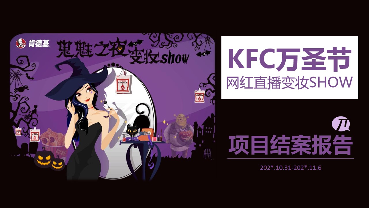 1695014129 561051a510bdcc5 - KFC万圣节网红直播变妆SHOW项目结案报告